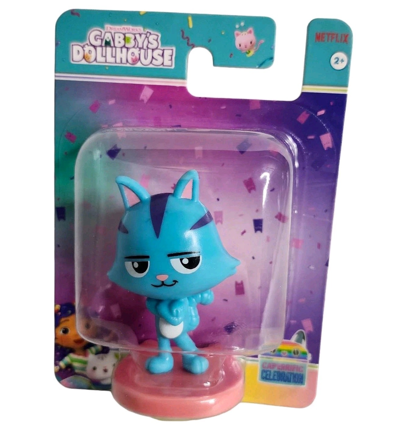 CatRat Ciano Blu Gabby's Dollhouse NETFLIX DreamWorks Figura Cake Topper