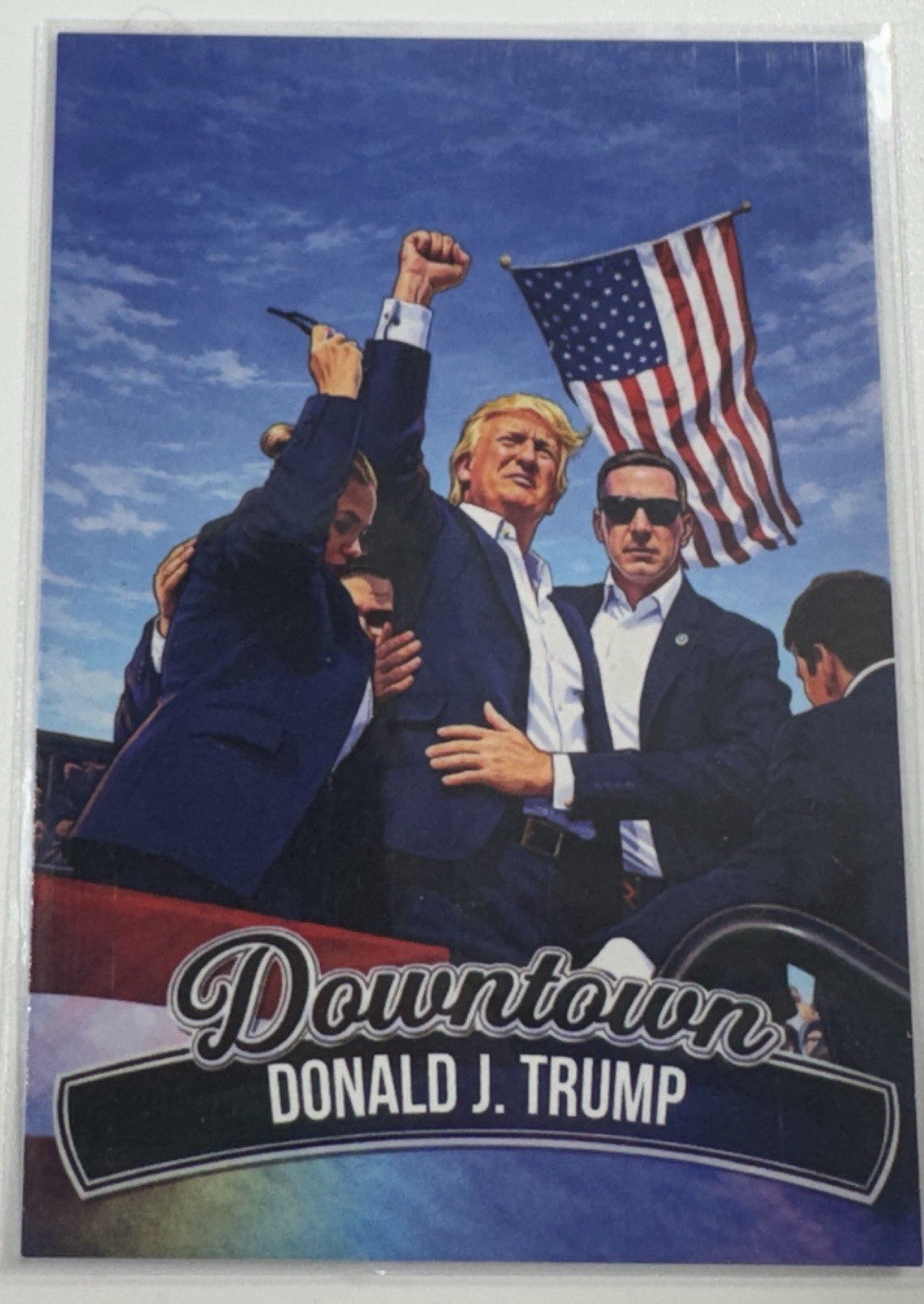 Donald J Trump Downtown Style #47 carta da collezione politica senza marchio