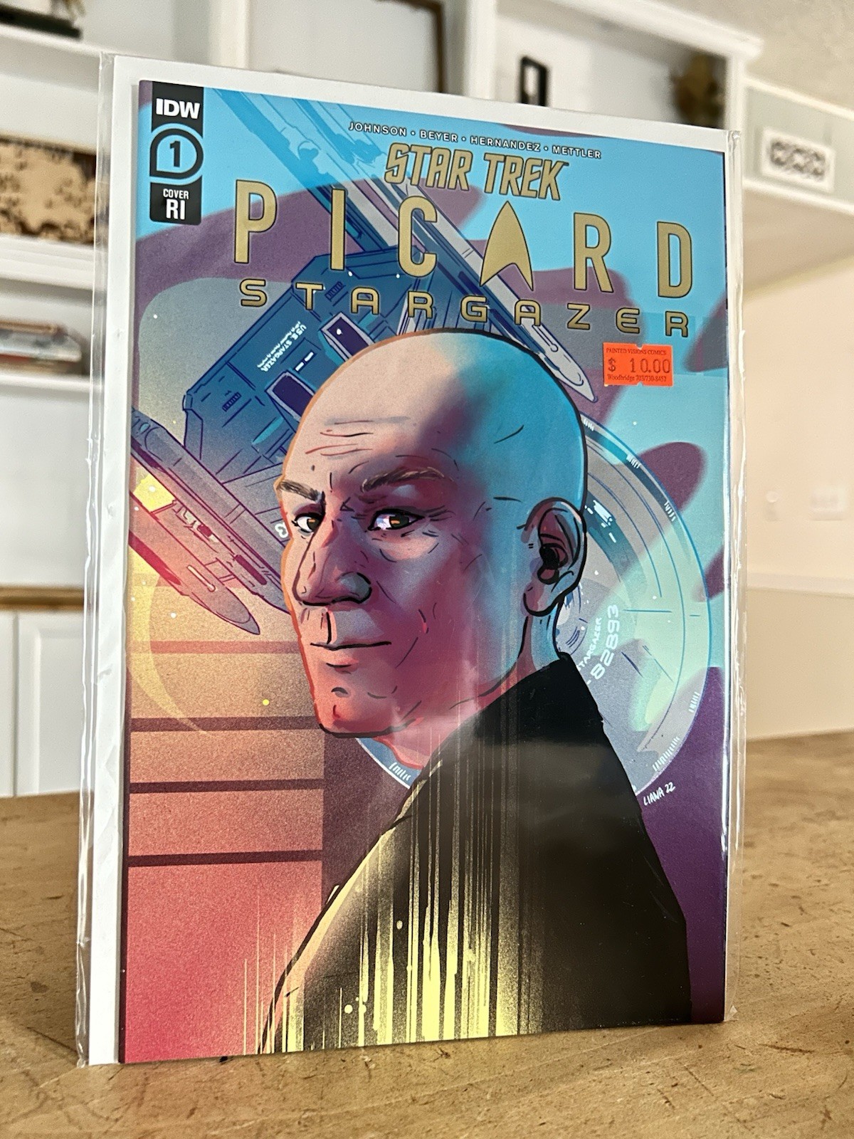 Star Trek Picard Stargazer #1 fumetto 1:10 variante incentive, quasi nuovo o migliore