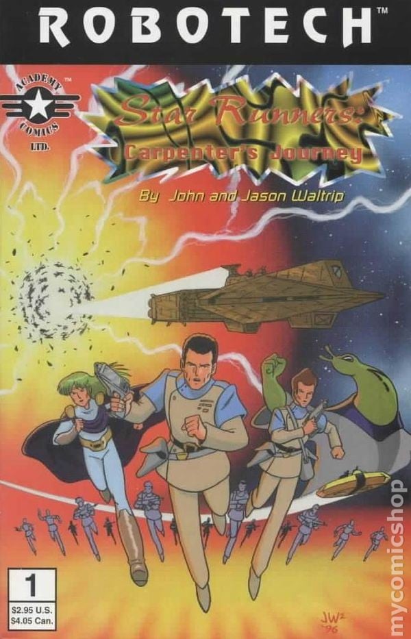 Robotech 2 Le Sentinelle Star Runners Viaggio dei Falegnami #1 FN 1996 Immagine Stock