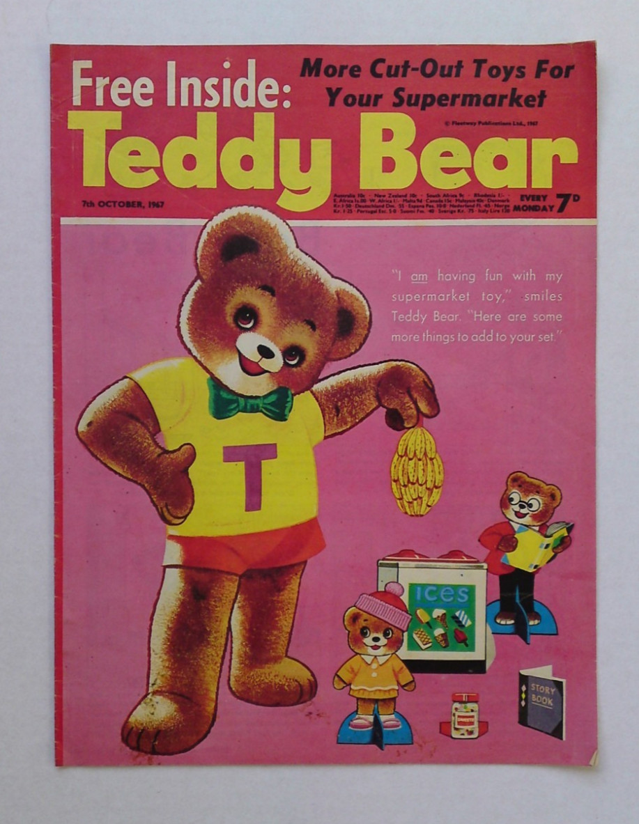 TEDDY BEAR COMIC 7 Oct 1967 PADDY PAWS PUPPY Silly Billy Edward and the Jumblies
