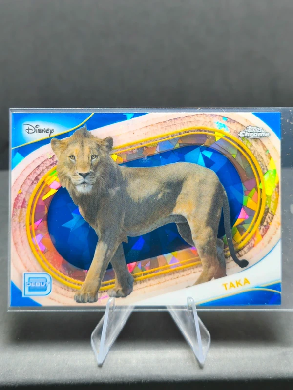 2025 Topps Chrome Disney Sapphire Taka #197 Sapphire Refractor The Lion King
