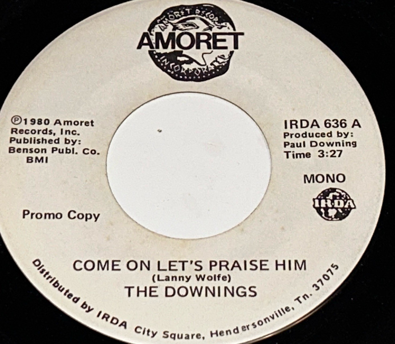 The Downings - Come On, Let’s Praise Him 45 RMP Vinyl