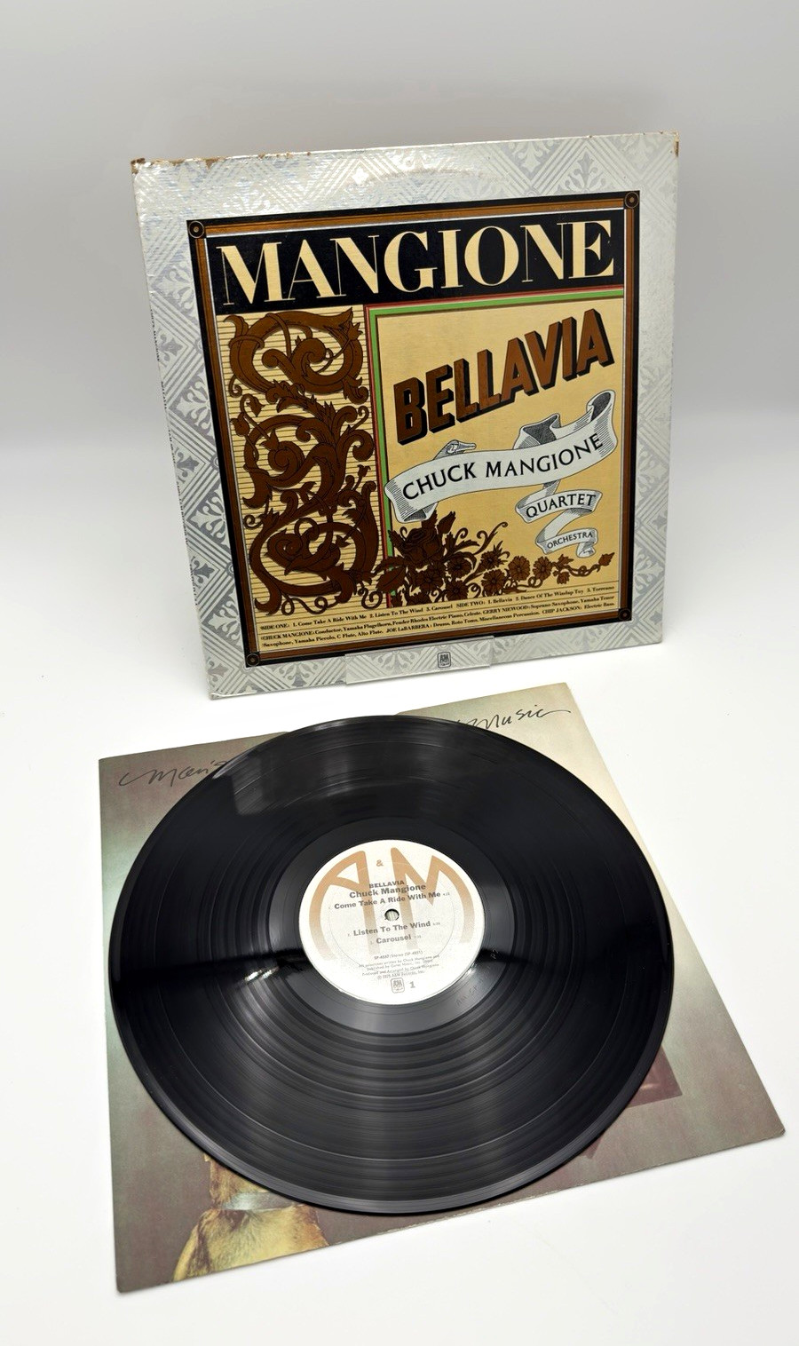 Chuck Mangione Bellavia 1975 Vinyl LP A&M SP-4557 Jazz Original Press VG+