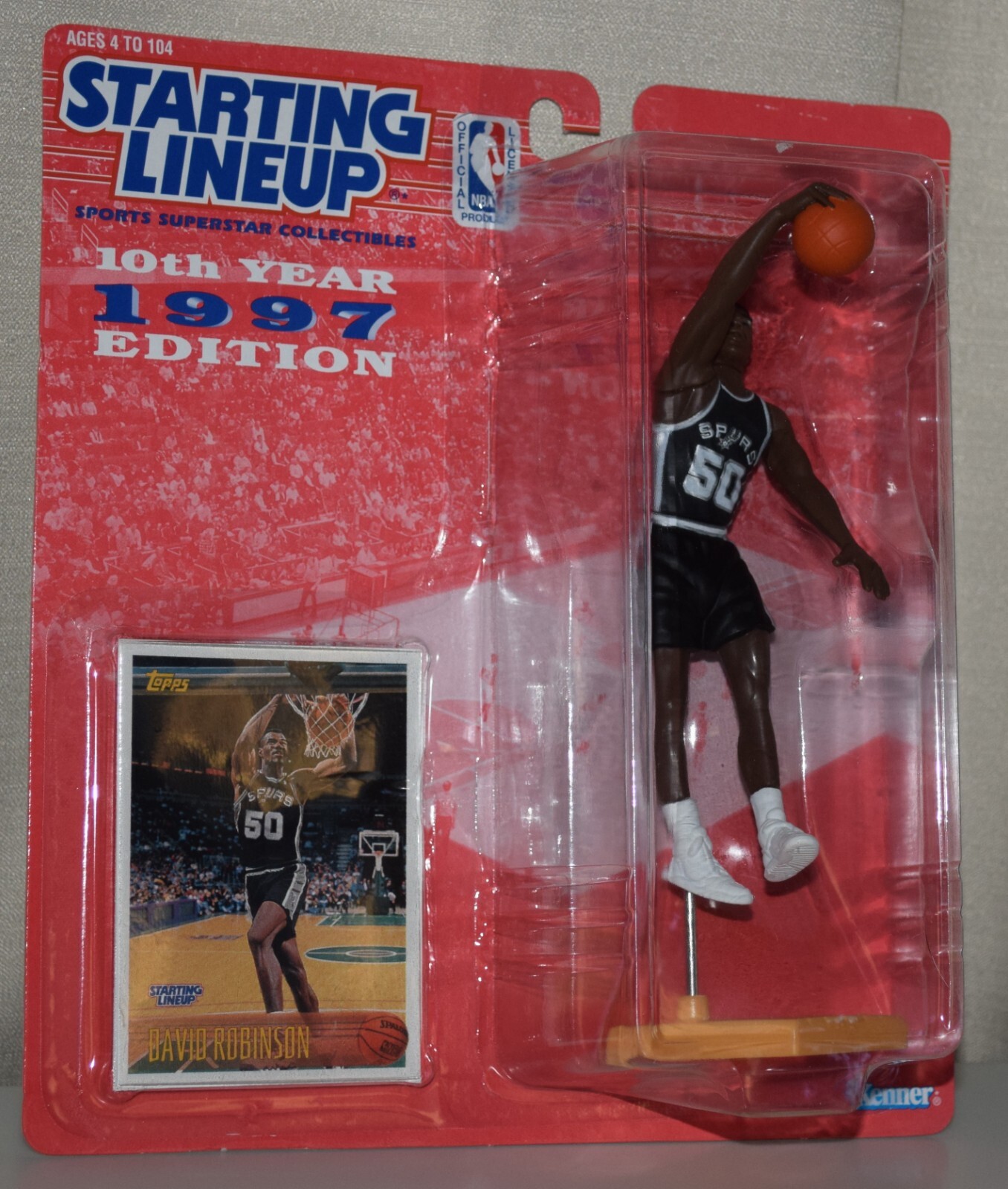 1997 STARTING LINEUP 69523 - DAVID ROBINSON ⭐ SAN ANTONIO SPURS - ⭐NOS⭐ SLU #2