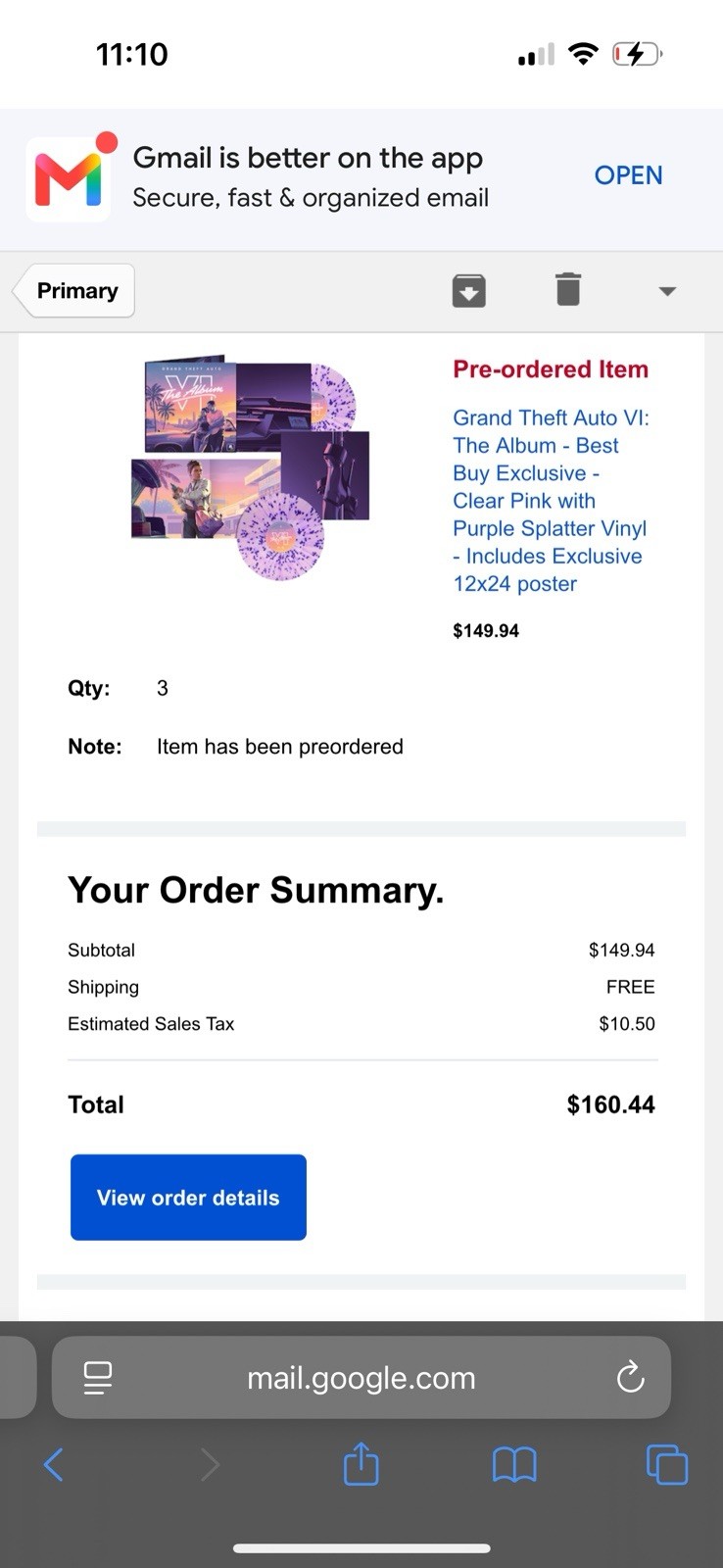 GTA VINYL (BEST BUY VARIANT)