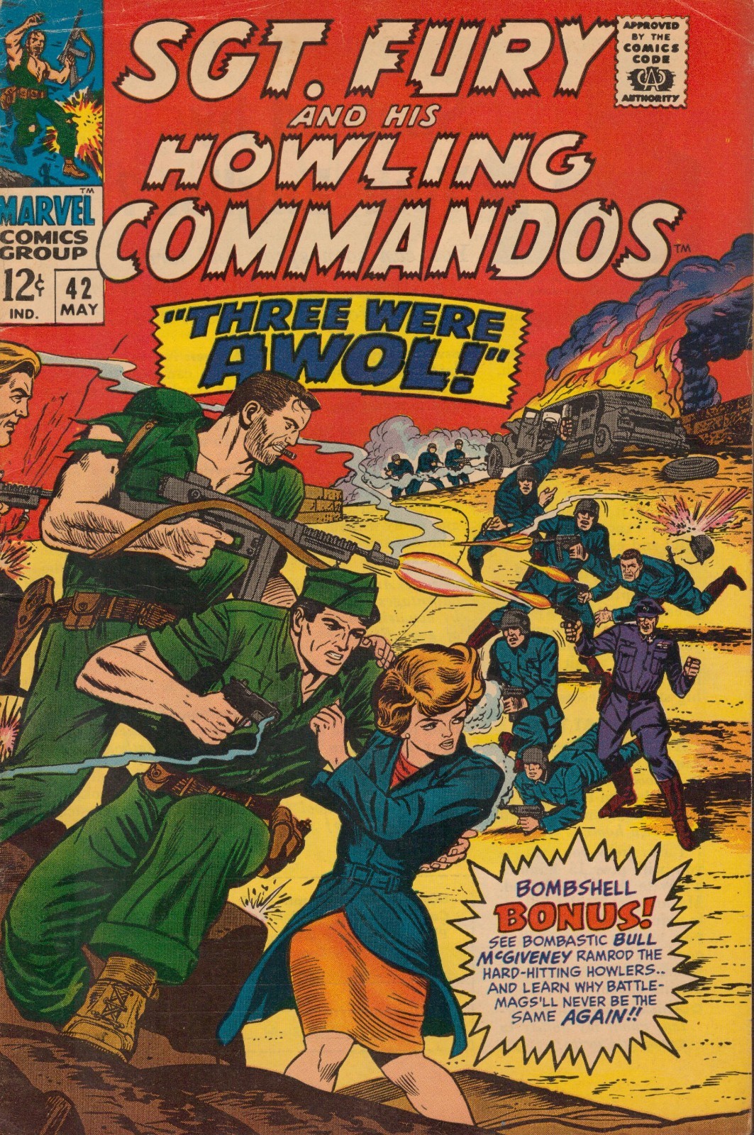 46739: MARVEL SGT FURY #42 F Grade