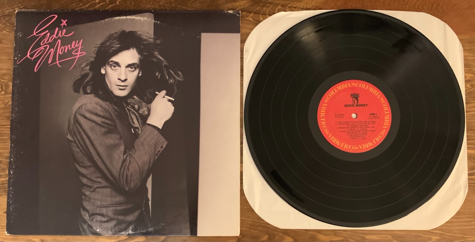 Eddie Money Self Titled Vinyl LP 1977 Reissue Columbia PC 34909 Terre Haute