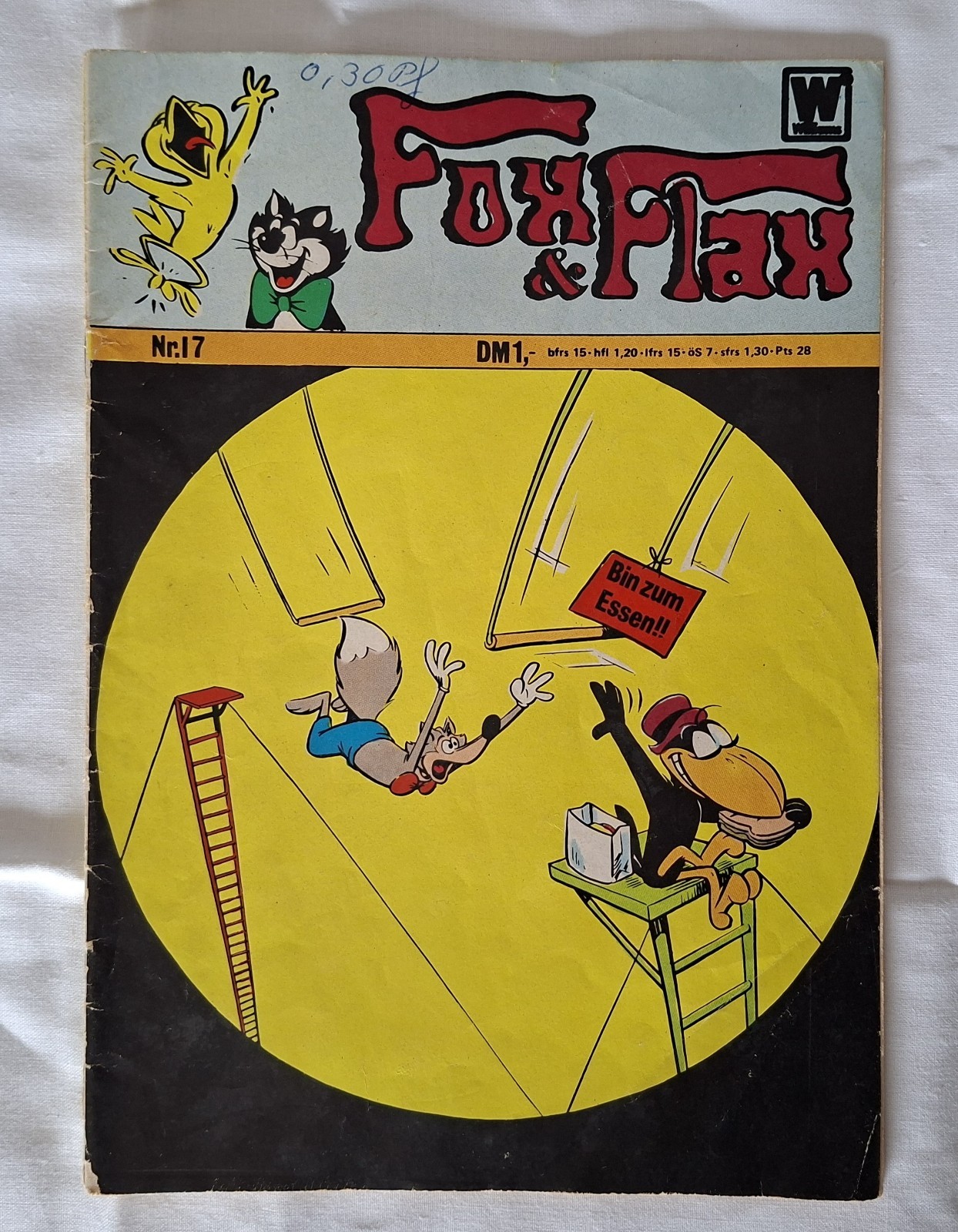 Eredità-Stato di ritrovamento-Vecchio fumetto Fox&Flax n.17---Ca.1973--Raro.Vedi
