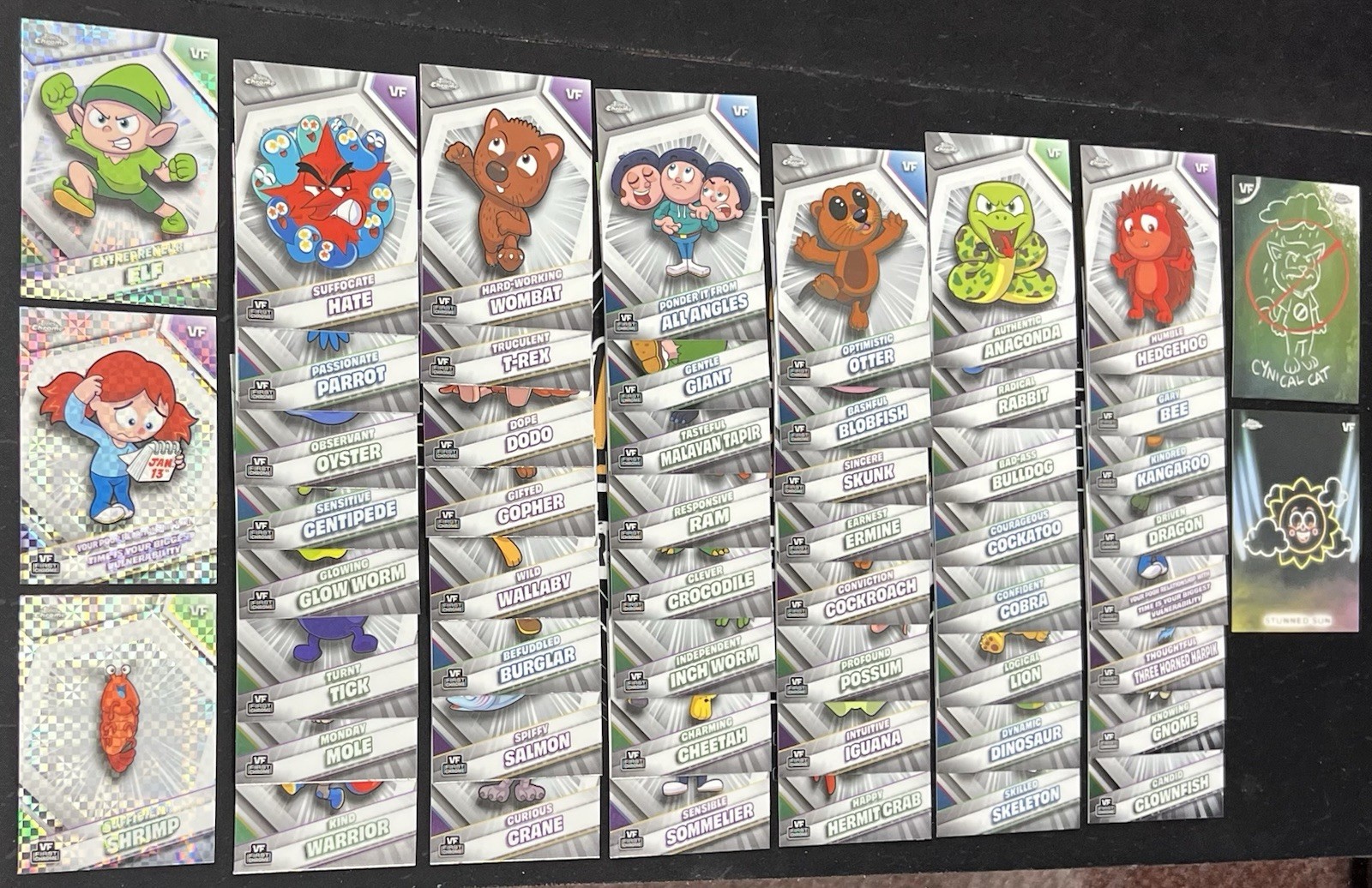 Lotto (53) 2026 Topps Chrome VeeFriends Base (48) XFractor (3) Inserto (2)