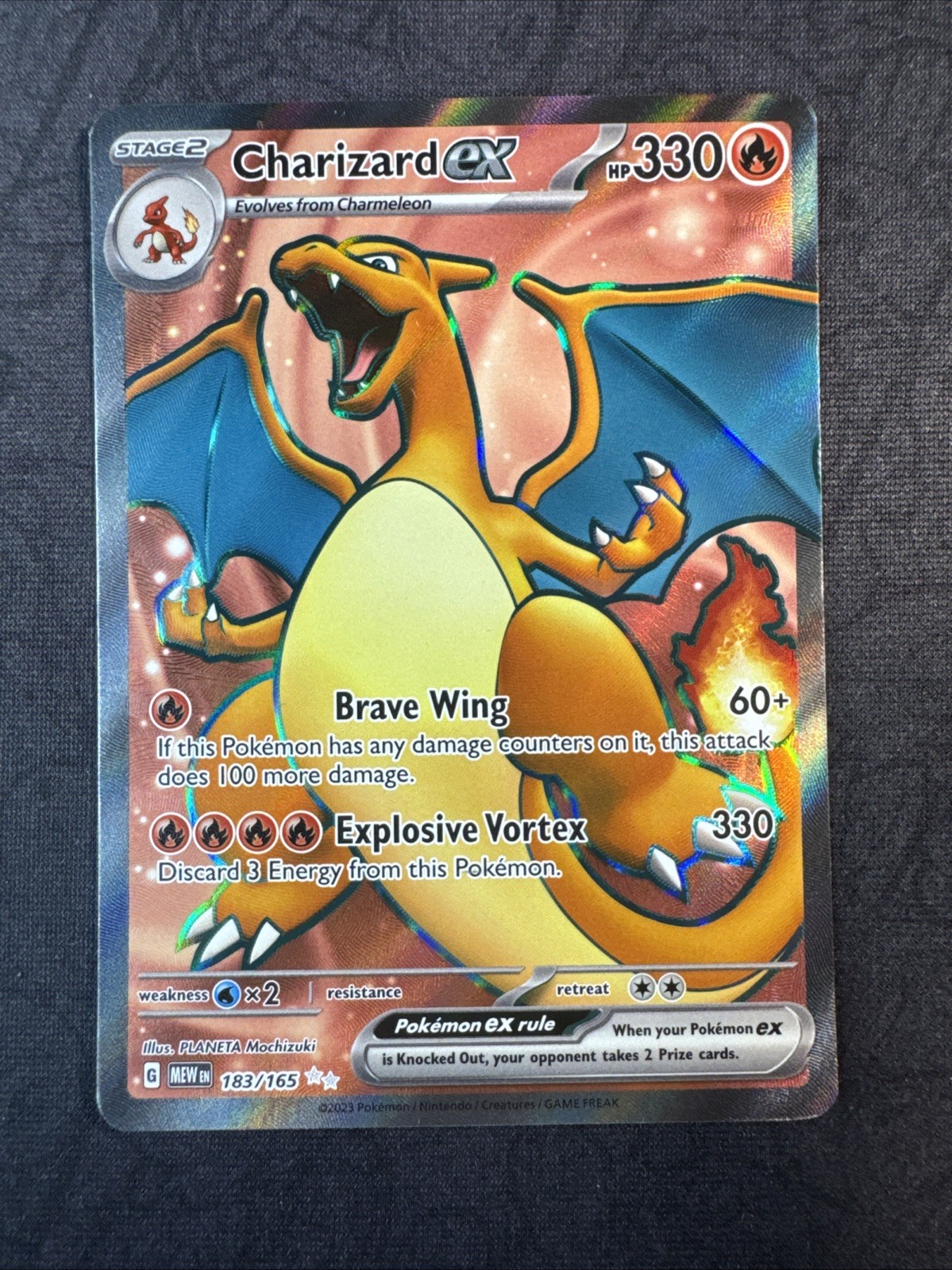 Charizard ex 183/165 Sv: Scarlatto e Viola 151 Holo Pokemon