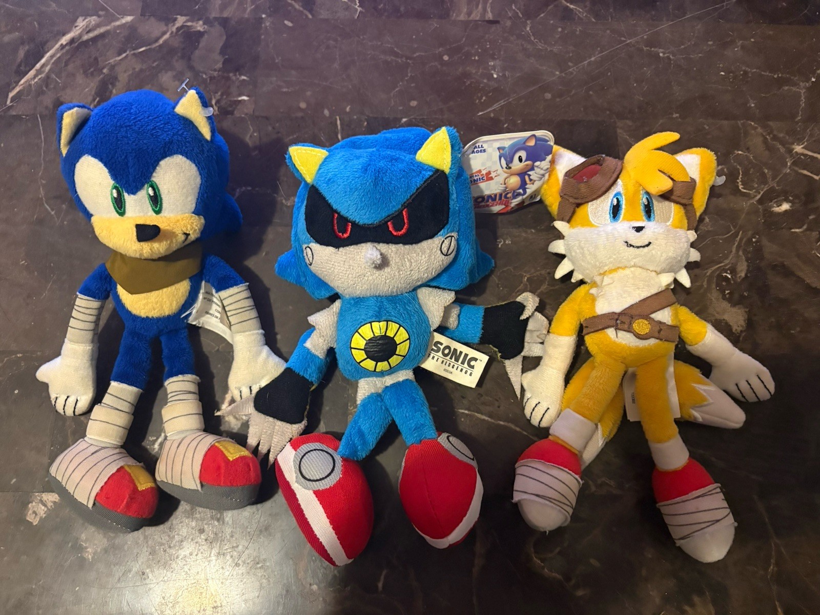 Lotto peluche Sonic The Hedgehog Tomy Sonic Boom Sonic Tails Jazware Metal Sonic