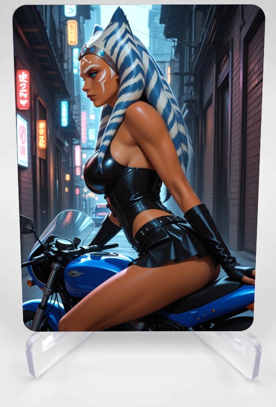 Ahsoka Anime Art Print - Card/4x6/5x7 Waifu da collezione SW-SKA-33