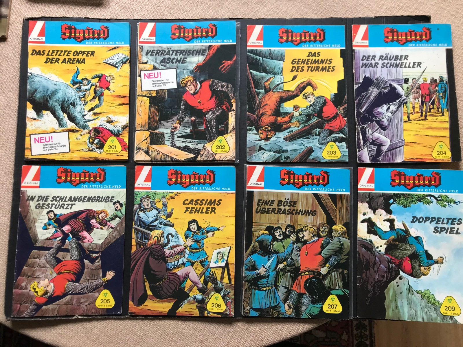 " Sigurd " Lehning grande volume n. 201 - 251 tutti con sm ben alzato  - SELEZIONE 1 fascicolo