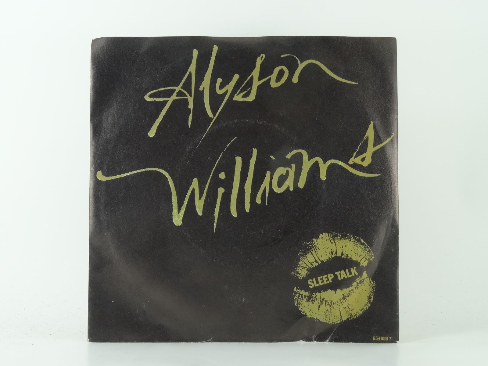 ALYSON WILLIAMS SLEEP TALK (19) 2 Track 7" Single plus Picture Sleeve CBS RECORD