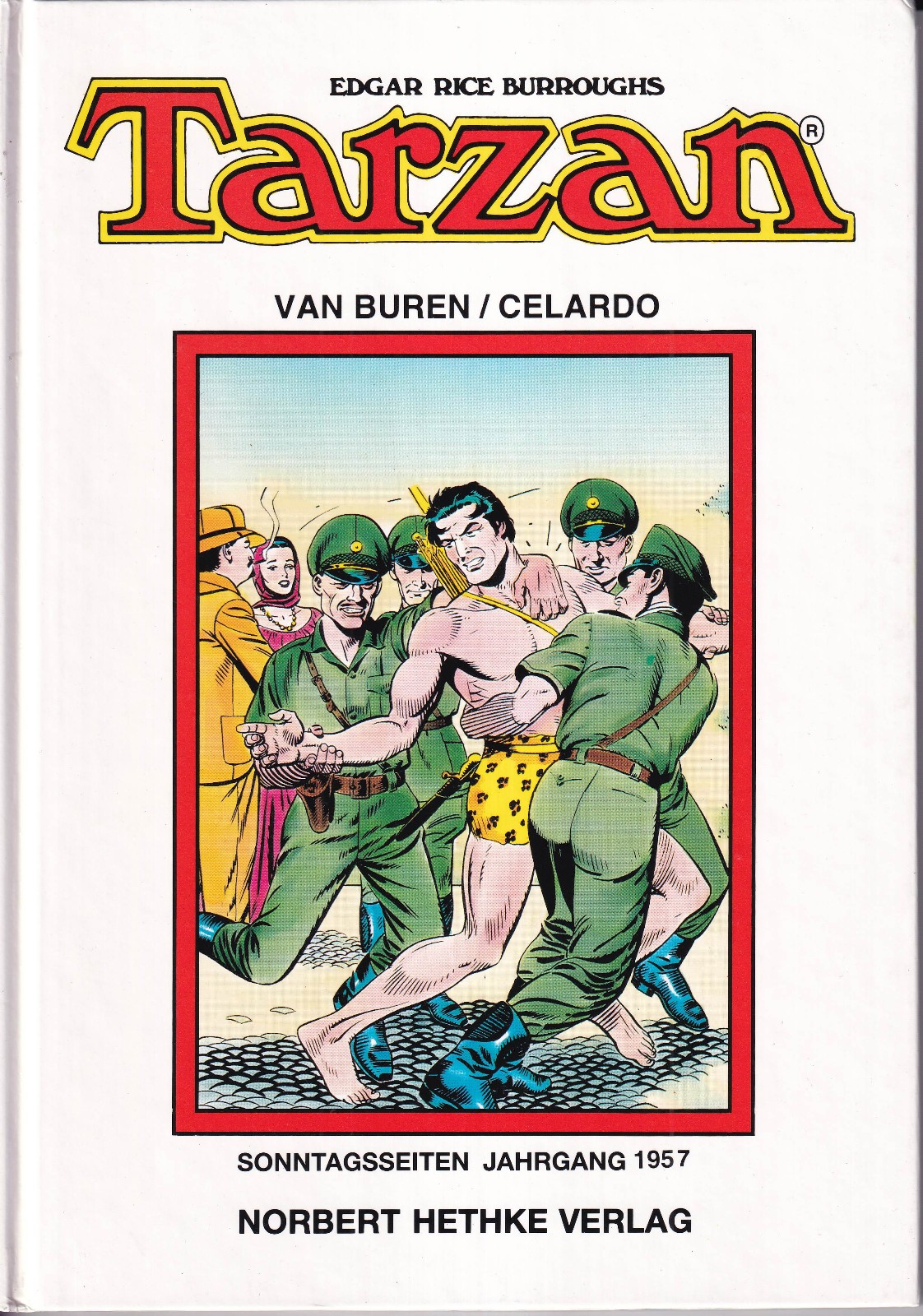 Tarzan pagine domenicali anno 1957 Hethke copertina rigida volume da collezione