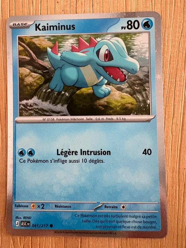 Carte Pokémon Kaiminus 041/217 Holographique