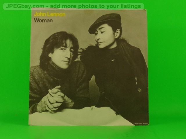 JOHN LENNON WOMAN (146) 2 Track 7" Single plus Picture Sleeve GEFFEN