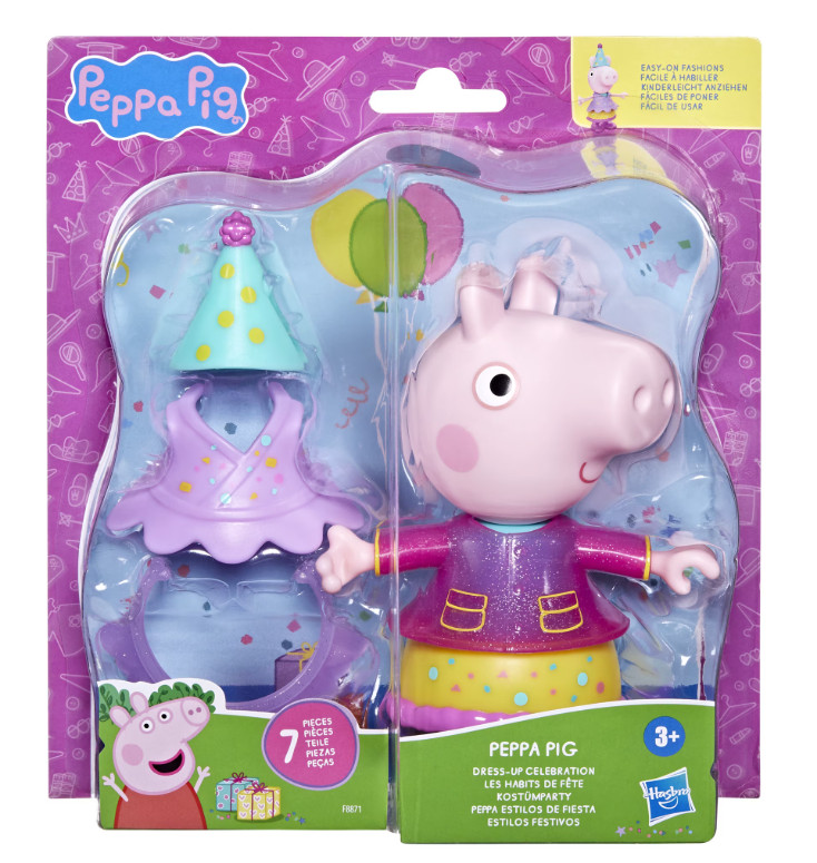 NUOVO! Peppa Pig Dress Up Celebrazioni! Regalo B-Day perfetto!