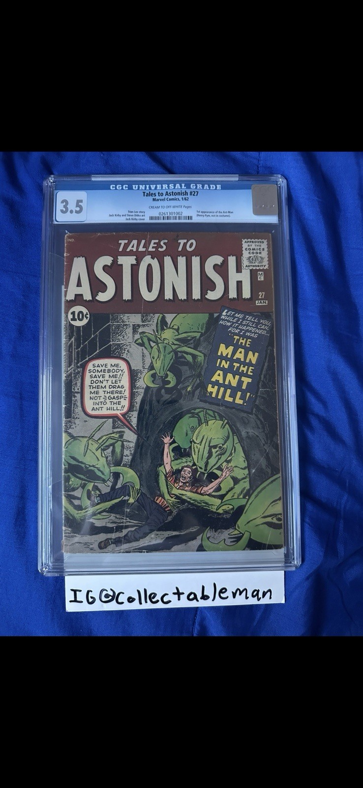 Tales to Astonish #27 CGC 3.5 1st Appearance of Ant-Man 1962