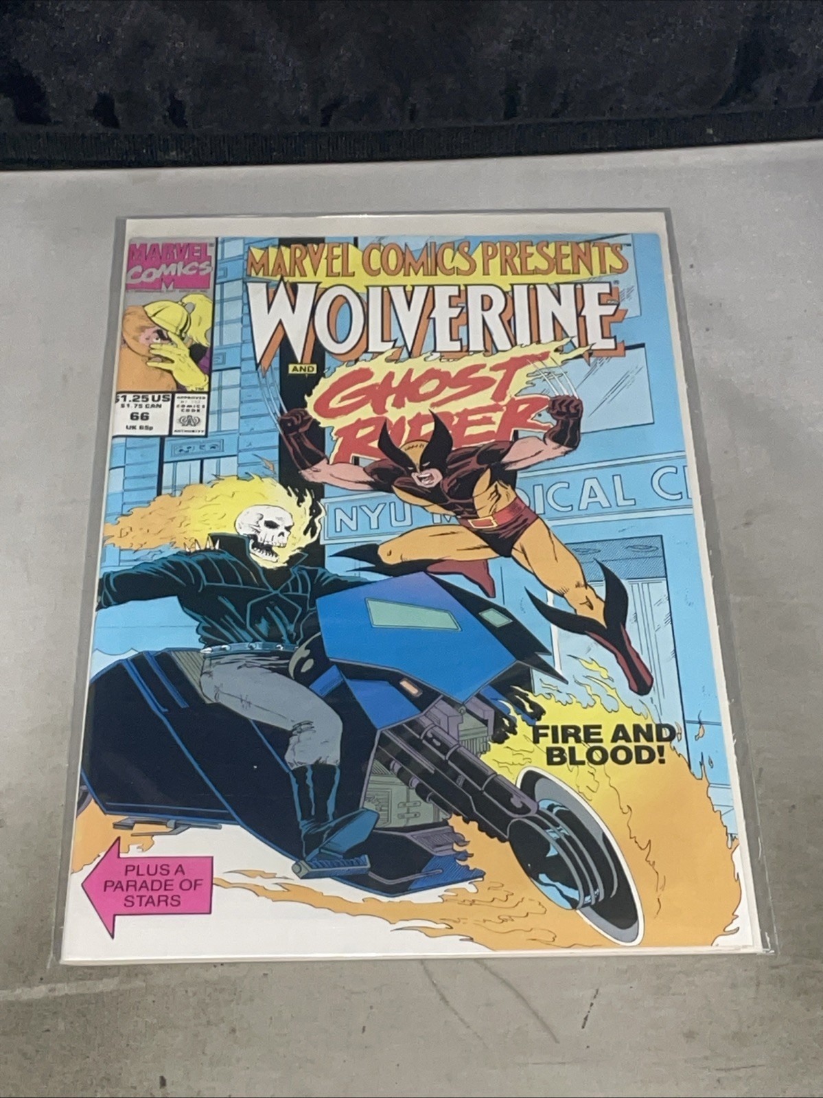 Marvel Comics Presents #66 (Età Rame) Wolverine Ghost Rider Fuoco e Sangue!