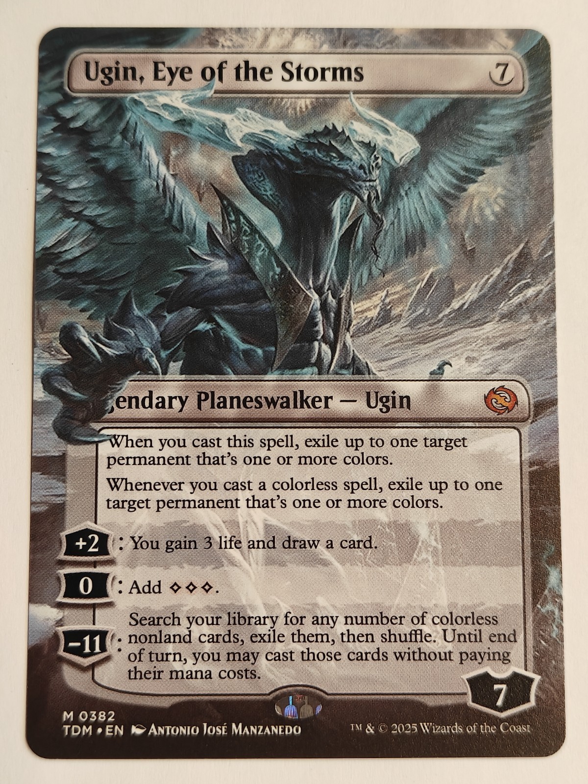 Ugin, Occhio delle Tempeste (senza confini) - Tarkir: Dragonstorm (TDM)M 0382 MTG NM