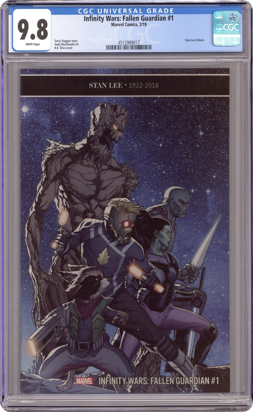 Infinity Wars Fallen Guardian 1A Silva CGC 9.8 2019 4512999017