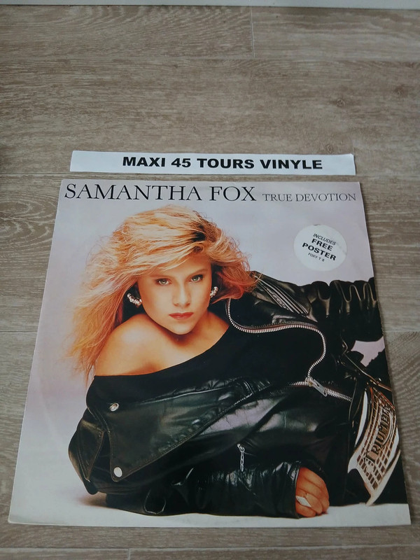 Samantha fox : True devotion + Fox Hunt Mix 1987 Uk 12" Maxi 45 Tours Vinyle