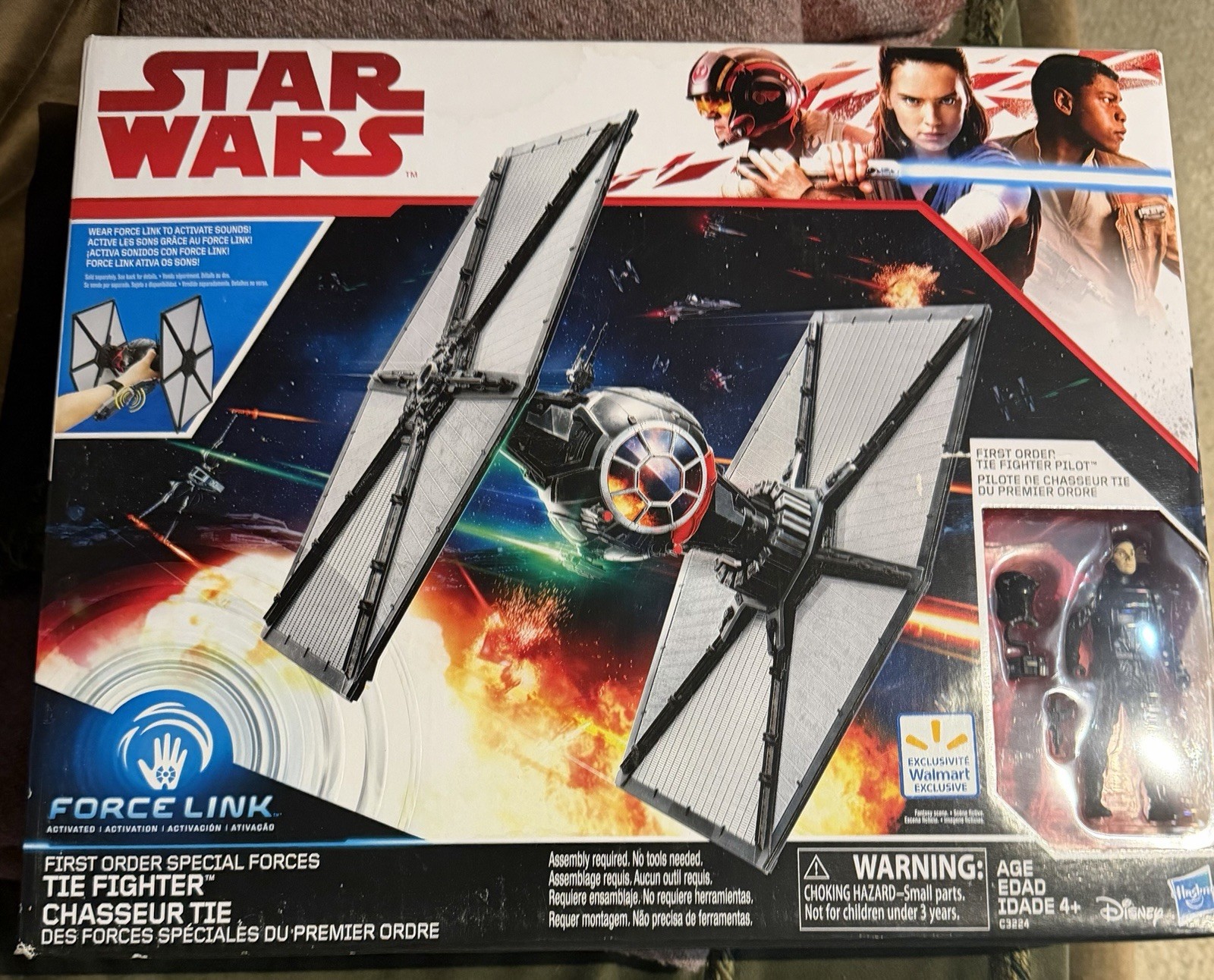 Star Wars Force Link First Order Special Forces TIE Fighter Pilot Walmart New