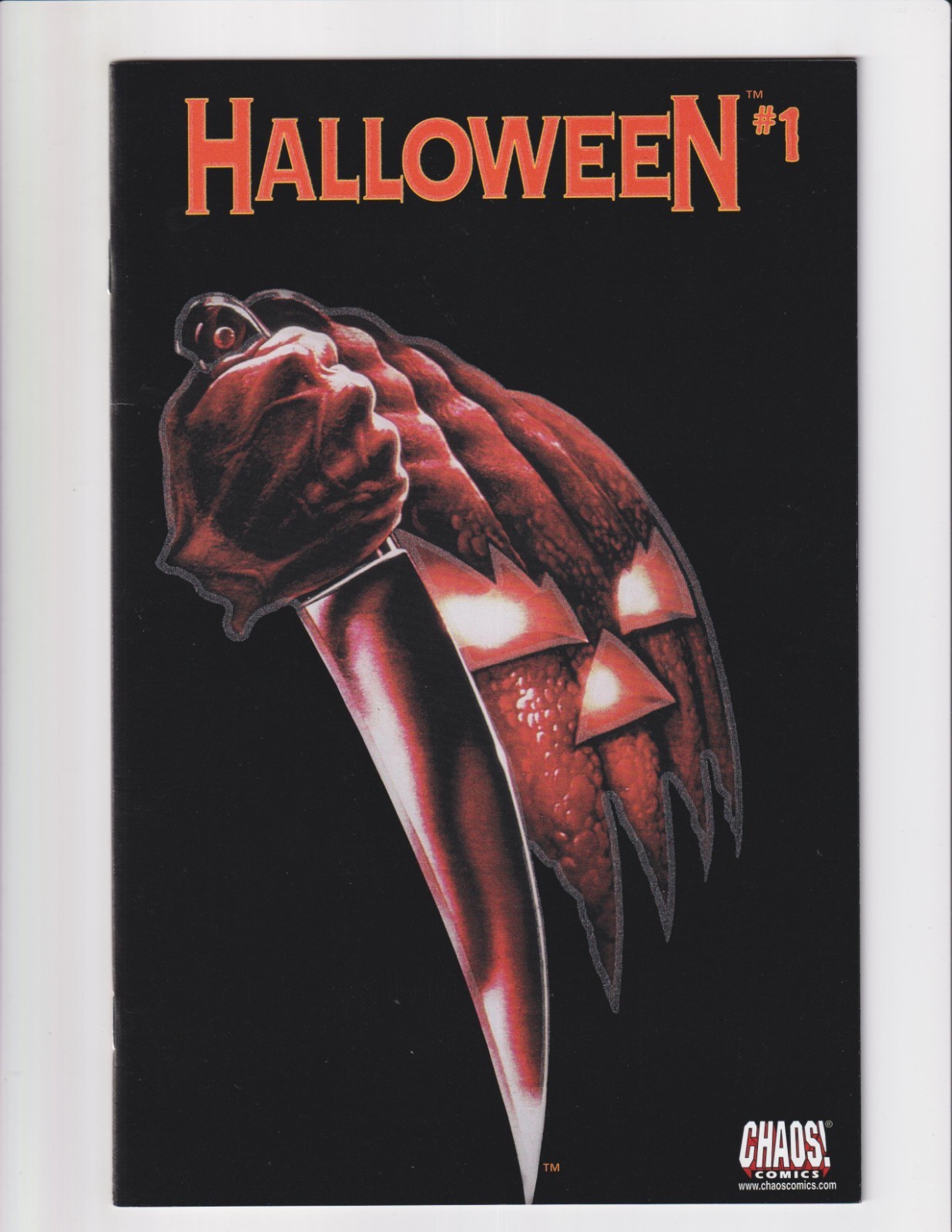 HALLOWEEN #1 CAOS! 2000 LIMITED 6.666 GLOW IN THE DARK MICHAEL MYERS COPERTURA MASCHERA