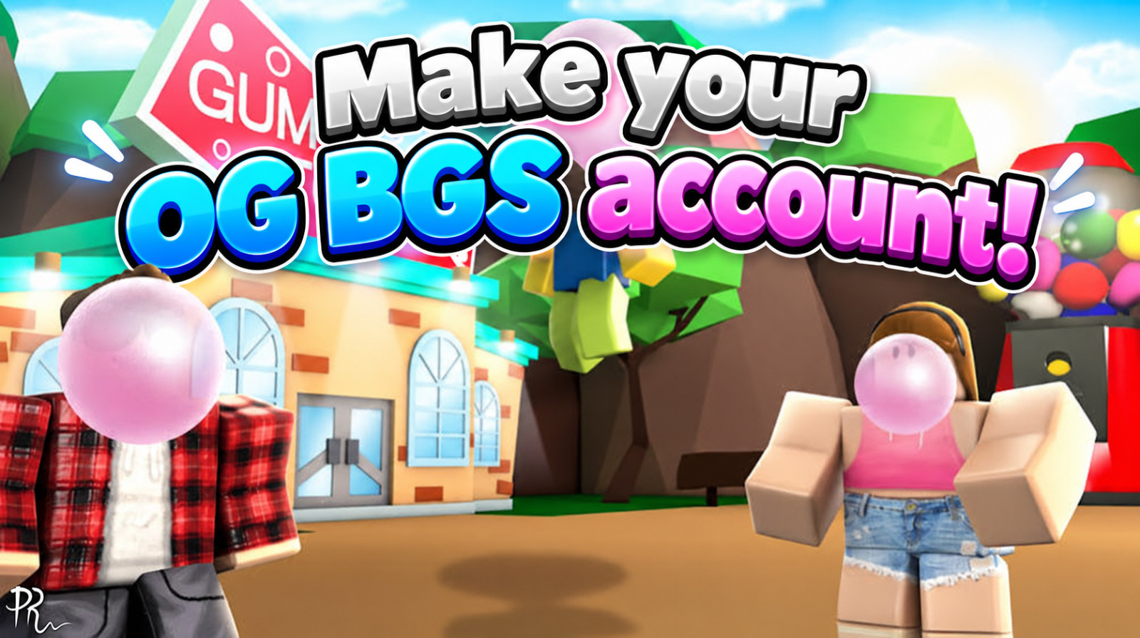 Make YOUR F2P OG BGS Account (OG Bubble gum simulator) 