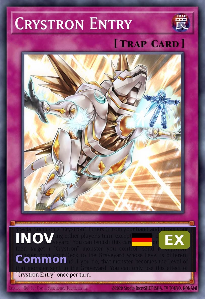Kristron-Zugang INOV-071 EX DE Yu-Gi-Oh
