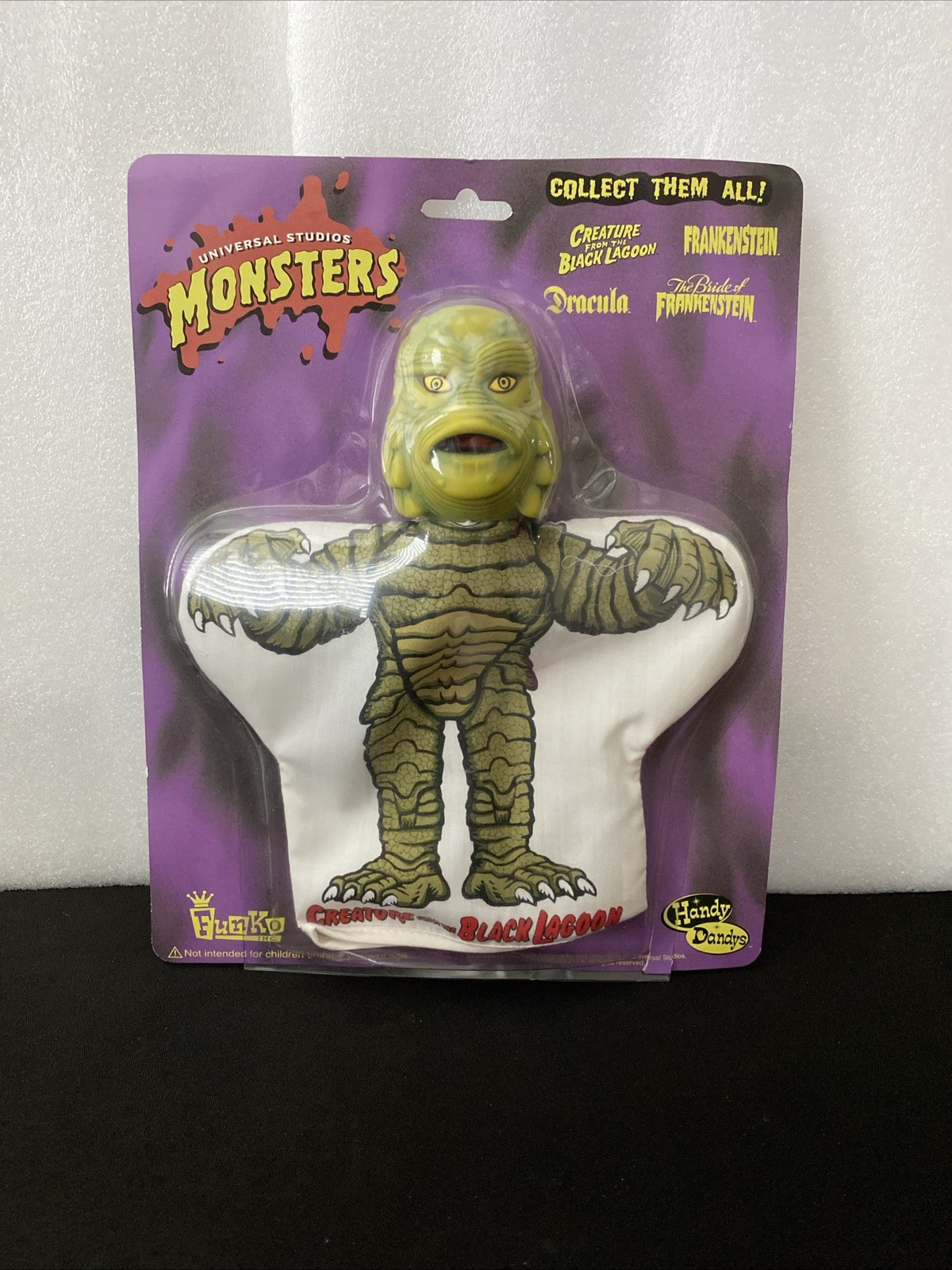 VINTAGE Universal Monsters CREATURA DELLA LAGUNA NERA FUNKO - pupazzo a mano