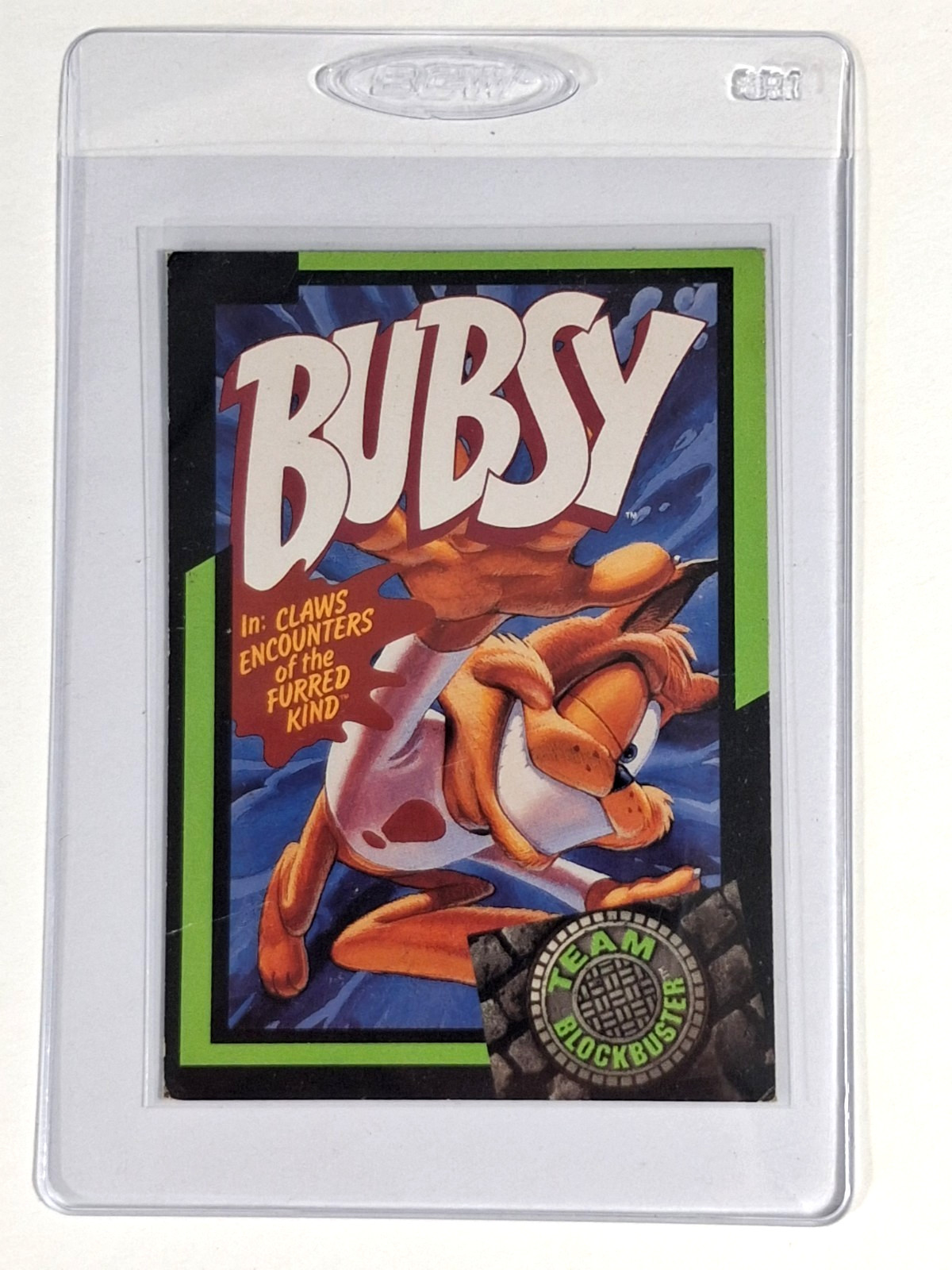 Team Blockbuster Video Game Card Busby  - S18