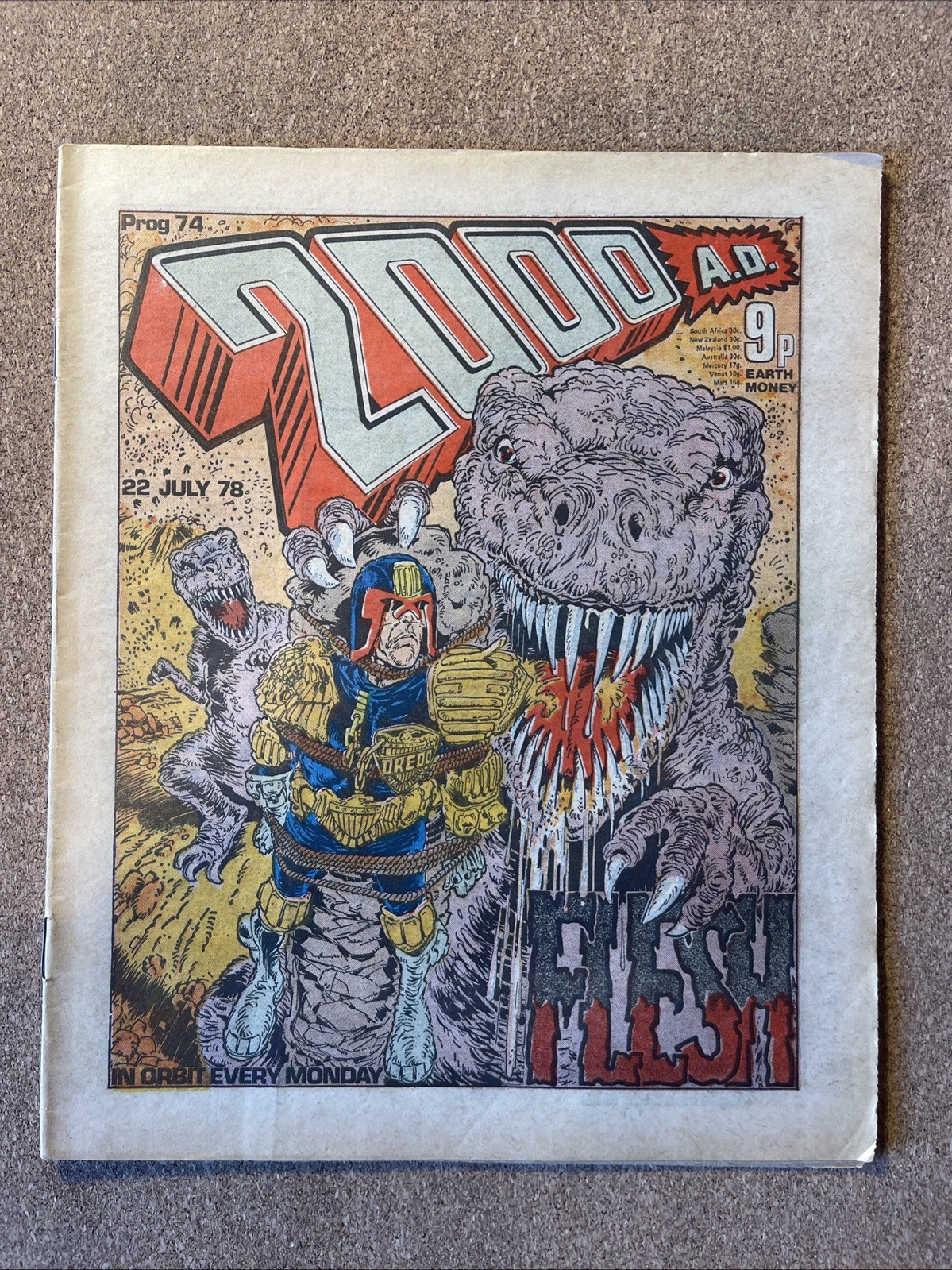 2000AD #74 VGC 1978 Judge Dredd, Dan Dare, Mach Zero, Ant Wars