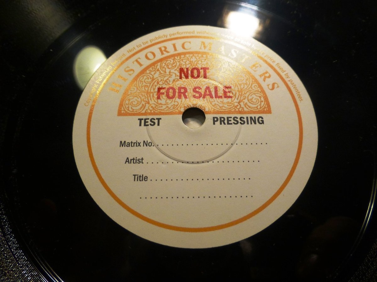1929 WALTER WIDDOP TEST PRESSING Ten Gounod QUEEN OF SHEEBA HISTORIC MASTERS 