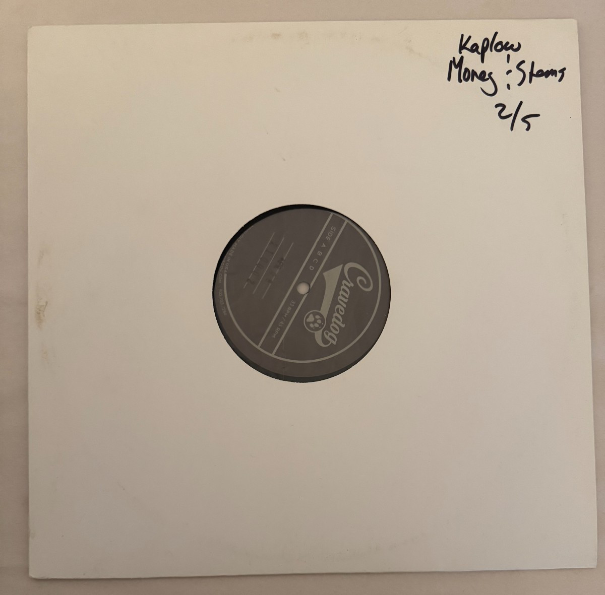 JOE KAPLOW – SENDING MONEY AND STEMS - VINYL LP #2/5 TEST PRESSING BLACK VG+ -A7