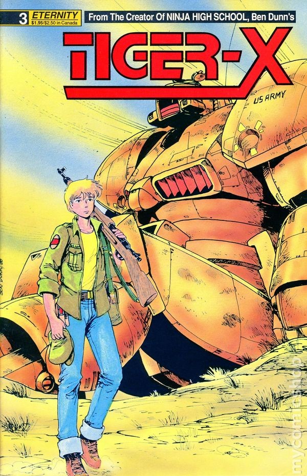 Tiger X #3 FN/VF 7.0 1988 Immagine Stock