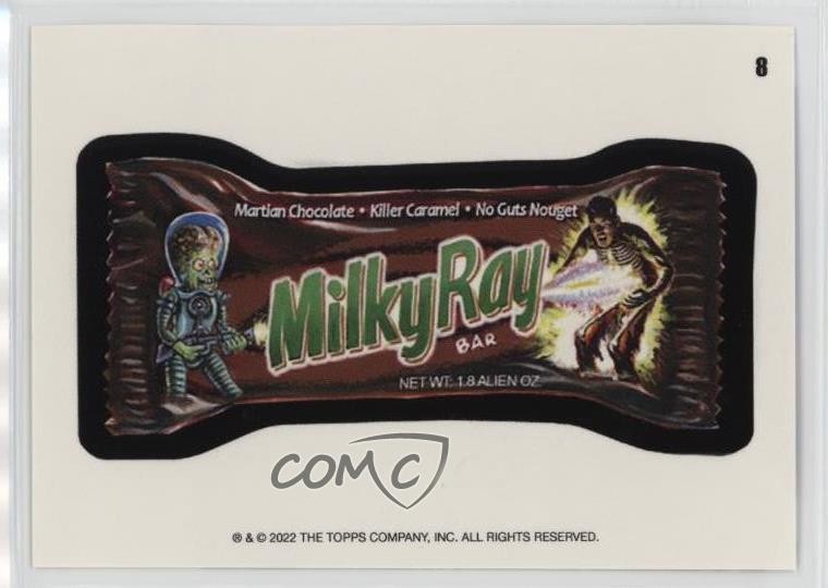 2022 Topps Mars Attacks Attacky Packages Series 6 Milky Ray #8 ex1