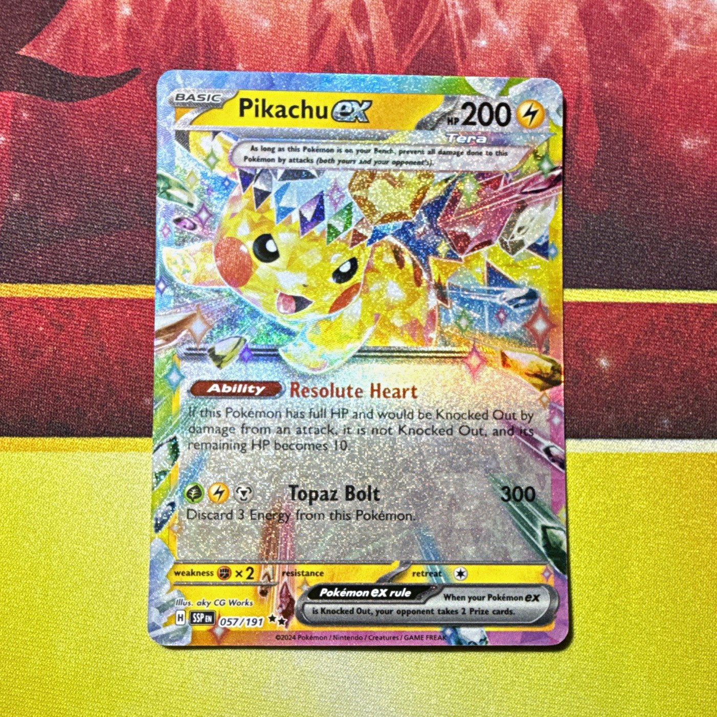 Flareon ex 014/131 Sv: Evoluzioni Prismatiche Holo Doppia Rara 270 HP Eng