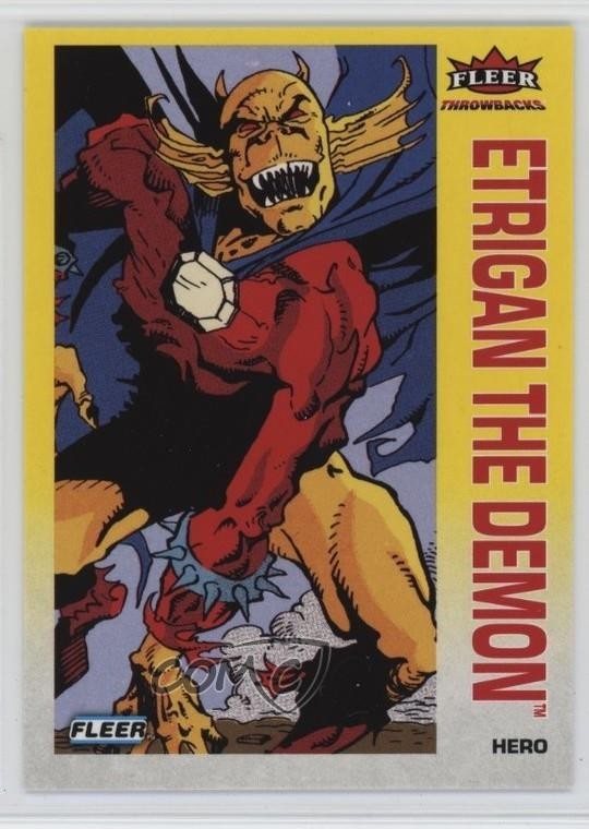 2026 Fleer Throwbacks 1992-93 DC Edition Yellow /192 Etrigan the Demon #21 1ai1