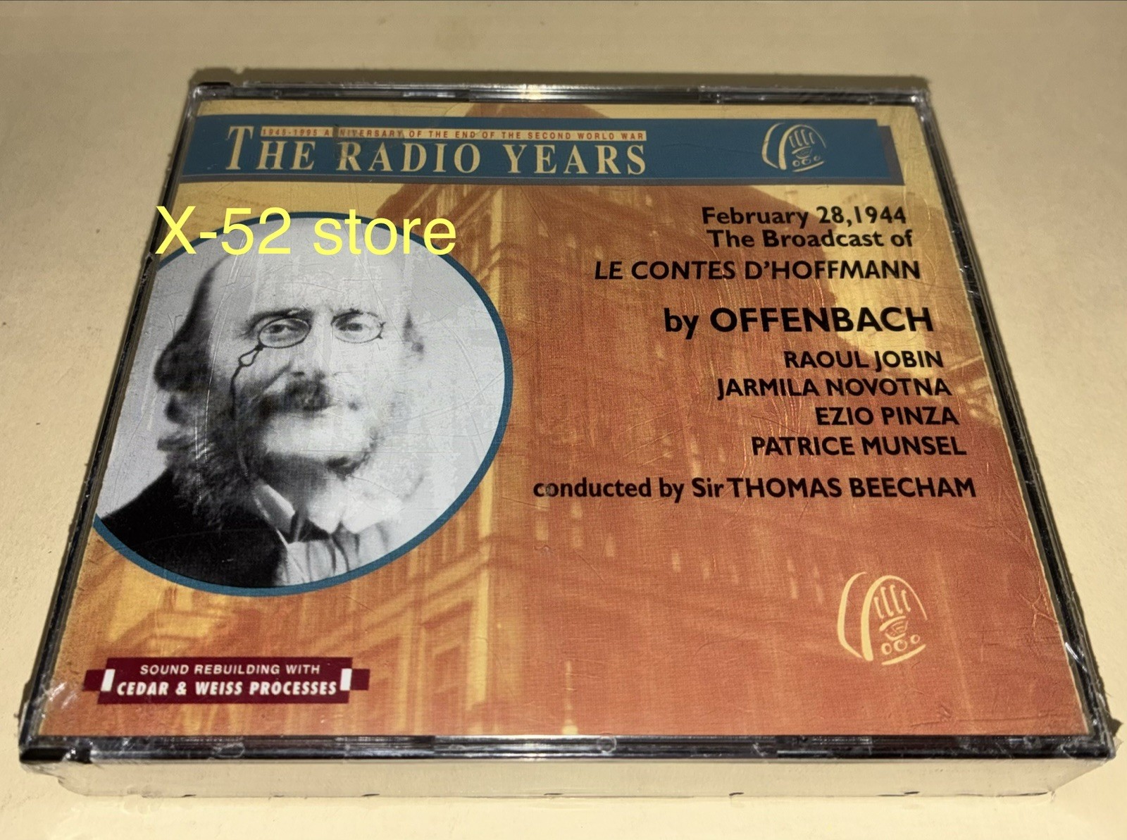Offenbach CD 1944 Broadcast of Le Contes D'Hoffmann Jobin Novotna Pinza Munsel