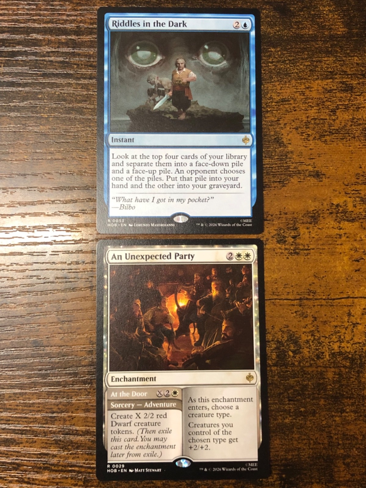 MTG The Hobbit 2 Rare Cards Bundle 0053 + 0029 NM