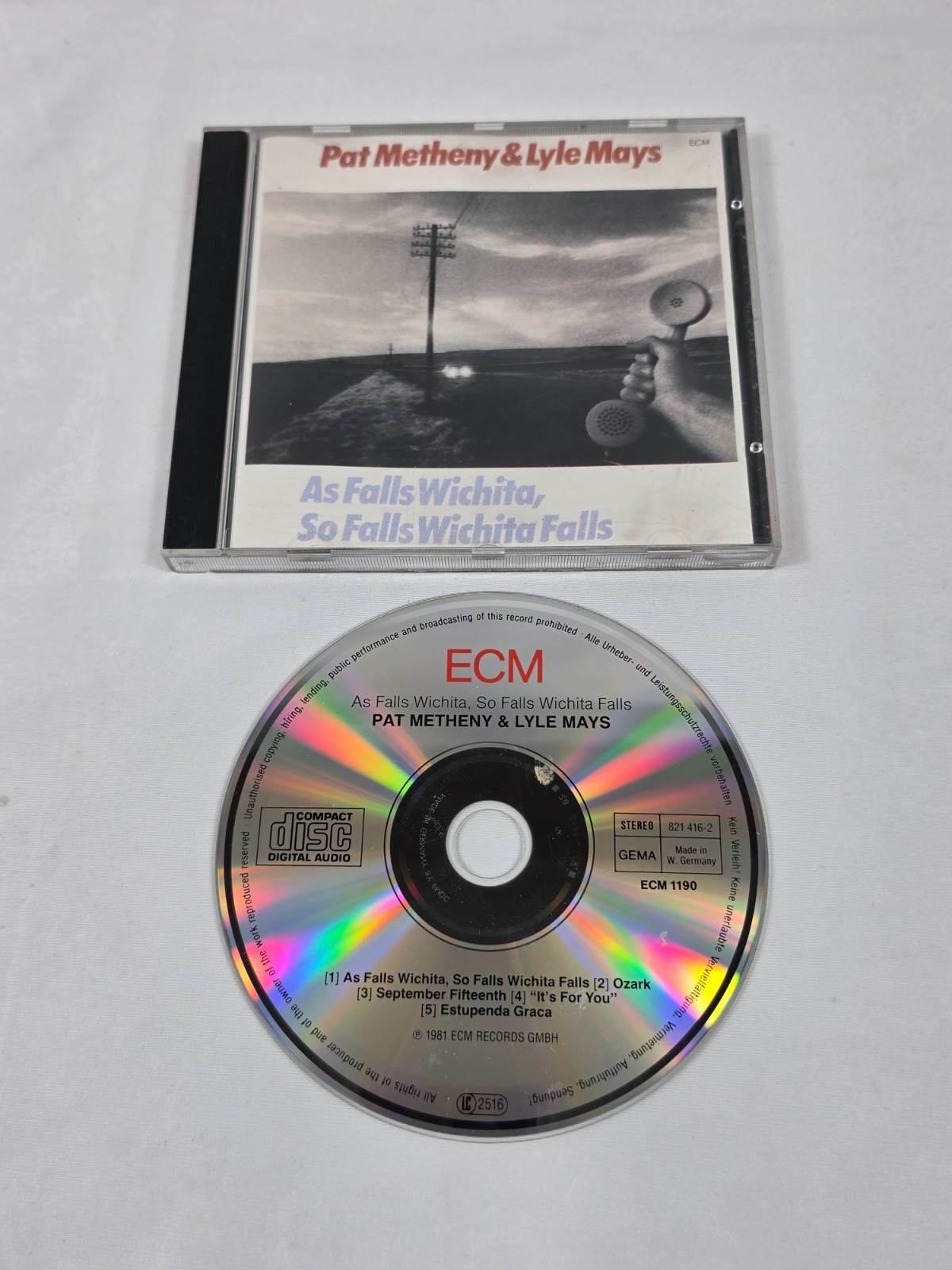 Pat Metheny Lyle Mays As Falls Wichita So Falls Wichita Falls ECM 1190 CD