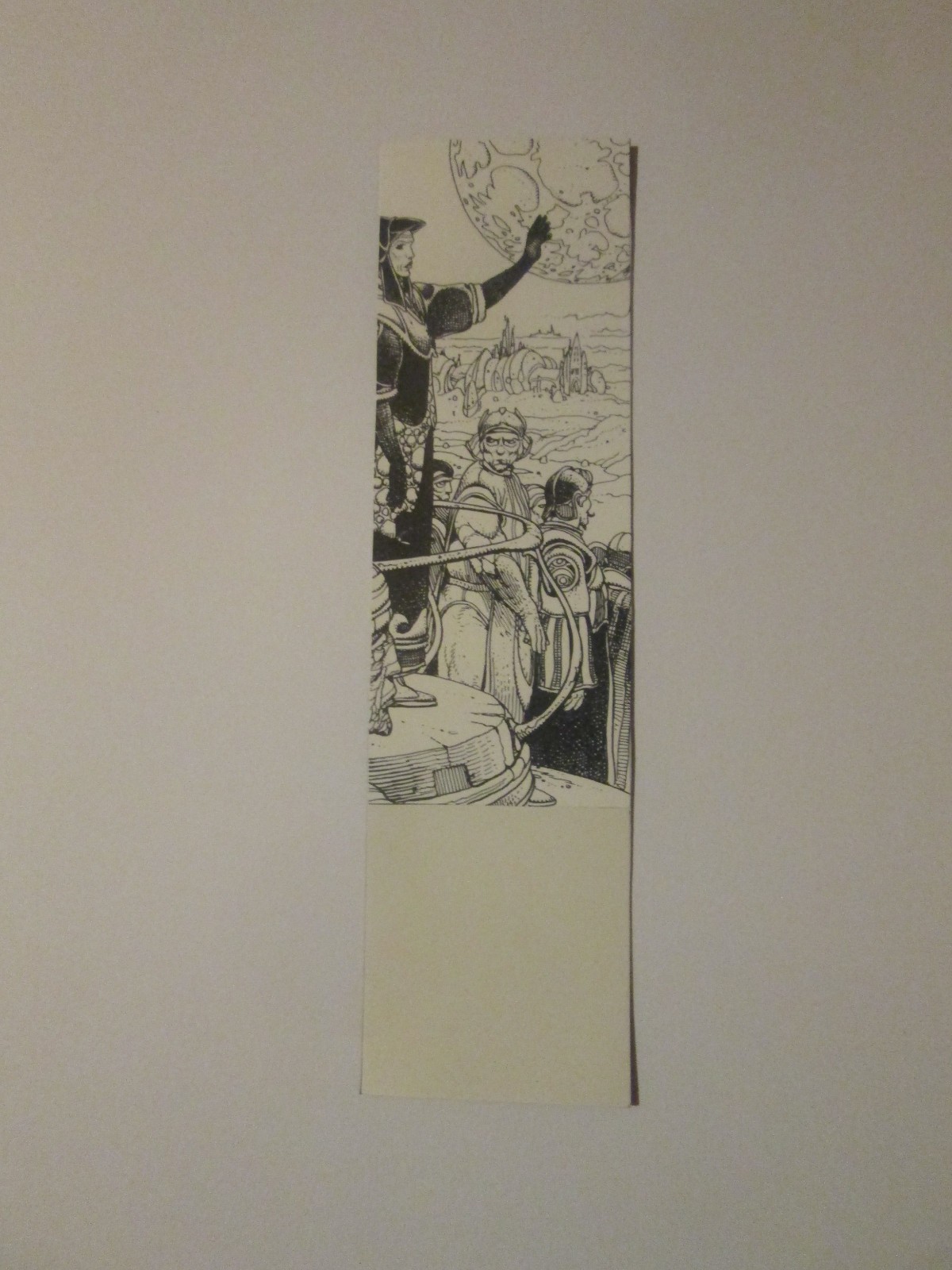ART PRINT VINTAGE MARQUE PAGE EX LIBRIS ENKI BILAL HEAVY METAL HURLANT JAPAN