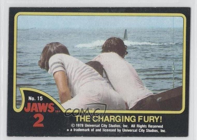 Topps Jaws 2 1978 La furia della carica! #15 0a1