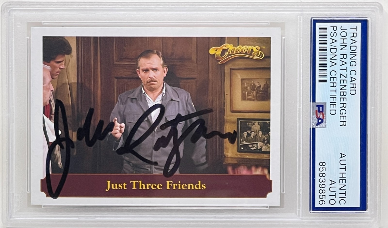 Carta collezionabile John Ratzenberger firmata 2025 Rittenhouse Cheers #34 Cliff PSA/DNA
