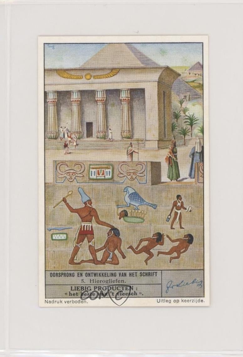 1940s Liebig History and Development of The Scripture Dutch Hierogliefen #5 z6d