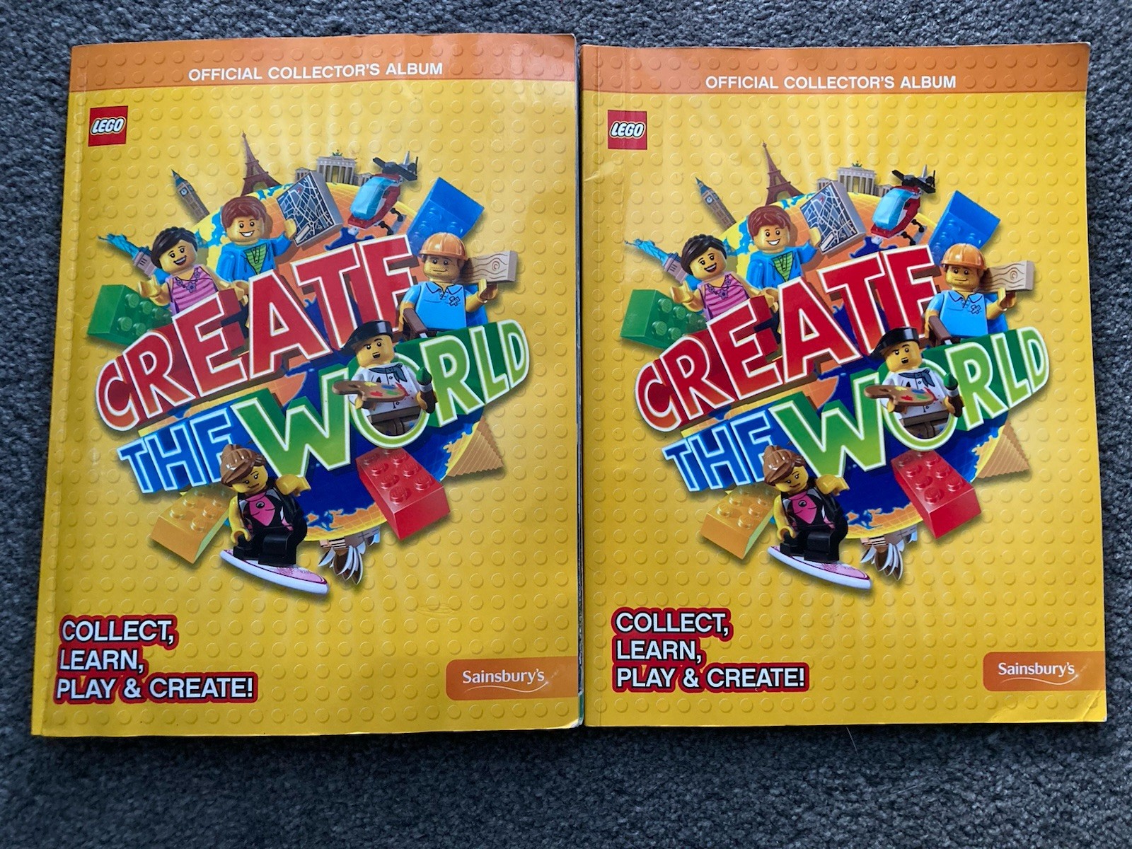 Sainsburys LEGO Create the World Album and Cards Set Two Albums