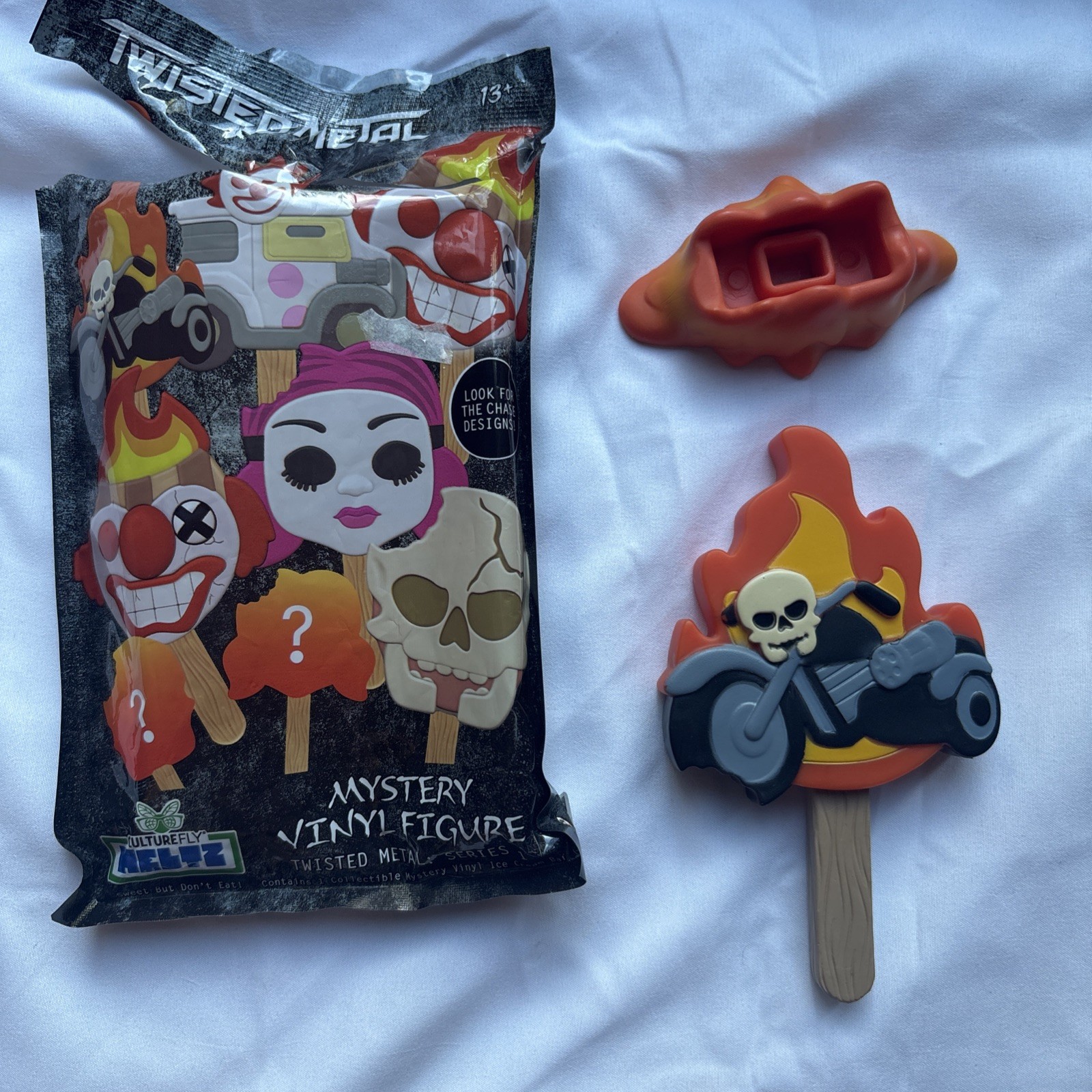 Twisted Metal Mr. Grimm’s Motorcycle Culturefly Meltz Vinyl Ice Cream Bar New